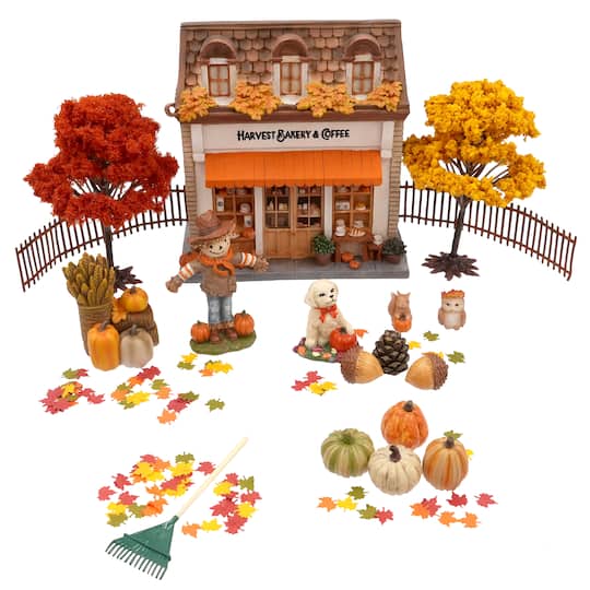 Mini Scarecrow with Pumpkins by Ashland®